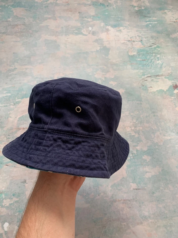 Sombrero Cubo Quiksilver Sombrero de Panamá Para Hombre Talla M Azul Algodón Y2K Foto 4 de 4