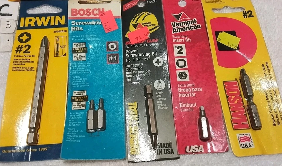 14PC ASSORTED 1/4" HEX DRIVER BIT SET "NEW OPEN BOX " - Image 3 of 3