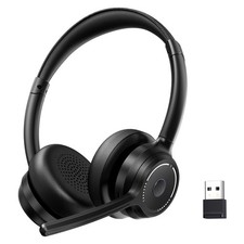  2025 Upgraded Wireless Headset with Mic for Work, Bluetooth Headset with No...