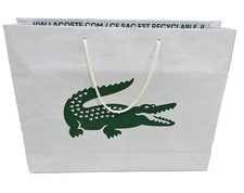 Lacoste® Tasche Weiß Geschenk-Tasche mit Kordelgriffen