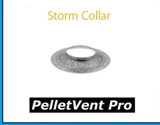 DURAVENT PELLETVENT PRO Pipe 3" Diameter Storm Collar #3PVP-SC NEW! PELLET VENT