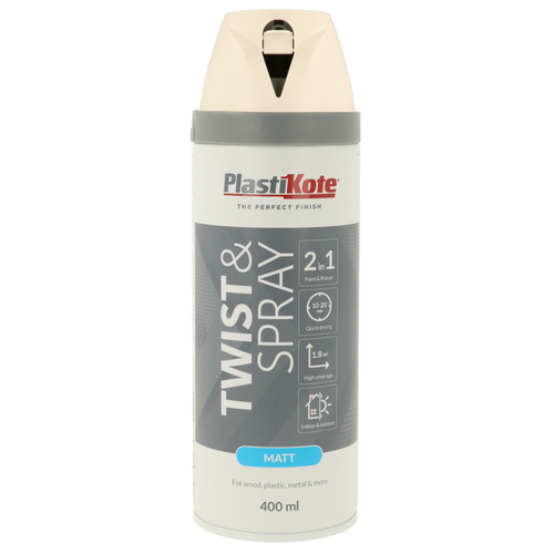 SPRAY PAINT PLASTIKOTE TWIST & SPRAY 400ML CHALK MATT SATIN GLOSS PRIMER SEALER - Picture 115 of 173
