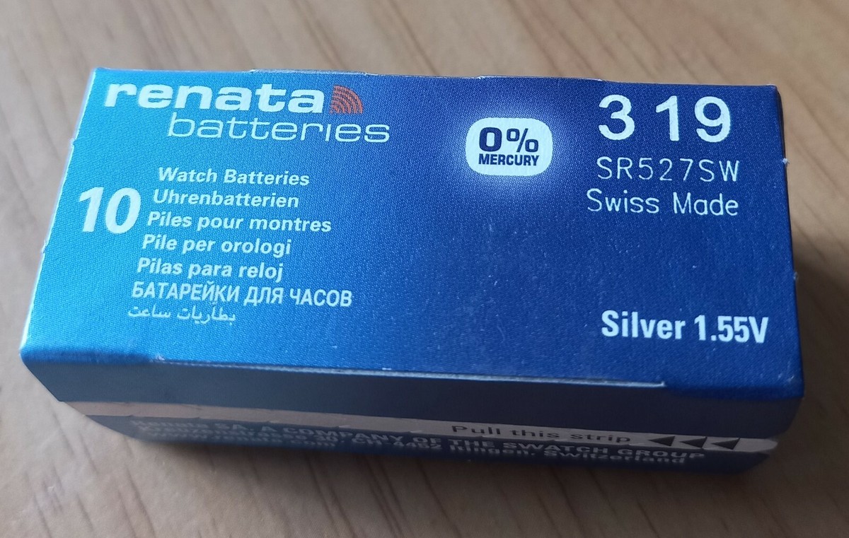 Renata Uhrenbatterie 346 / SR712SW | 1.55V | 3er Pack | Swiss Made