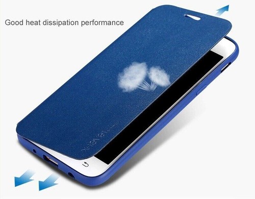 For Samsung Galaxy J5 2017 J5 PRO X-Level FIBCOLOR Slim Full Flip Case/Stand GLD - Picture 6 of 10