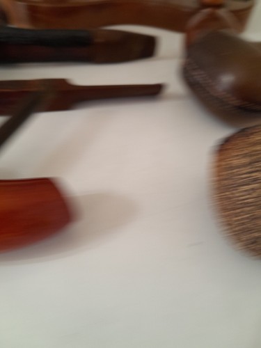 Lot 6 VTG Pipes, Glass Humidor w Wooden Rack - Picture 4 of 19