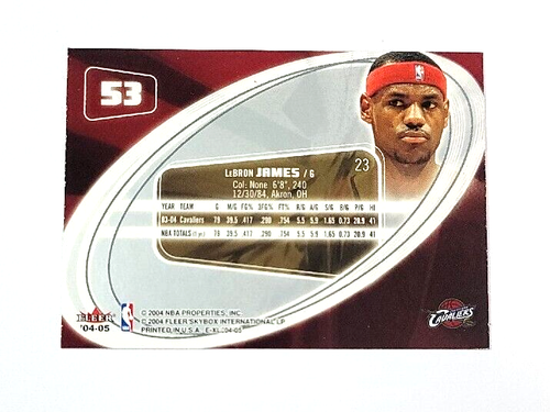 2004-05 Skybox E-XL LeBron James #53 - Picture 2 of 2