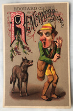 RARE CHROMO ANCIEN ALPHABET LETTRE R Ed. Croize AMIENS TISSUS DEUIL