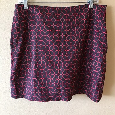 Gym Shark Black Red Skort With Built in Short Pockets (Size 10