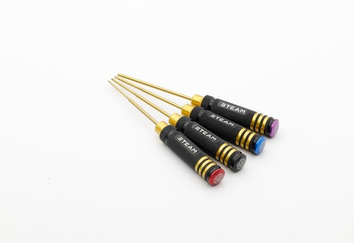 STEAM Colorful Titanium Plated Screwdriver Set, 4 Pack, HZ024 UK seller,IN STOCK - Picture 2 of 2