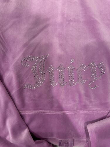 Neu mit Etikett! Gr. MEDIUM JUICY COUTURE BLING TRAININGSANZUG - Violett Tüll - Hose & Hoodie - Bild 3 von 9