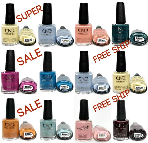 CLEARANCE - FREE SHIP - VINYLUX CND Nail Polish Pick Color 0.5oz/15mL