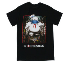 Ghostbusters Stay Puft Standard Black Adult T-Shirt