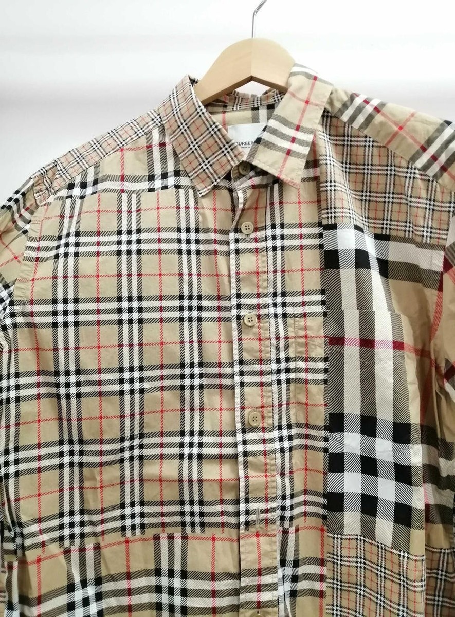 burberry シャツ Burberry Archive Beige Vintage Check Wool Cotton Overshirt
