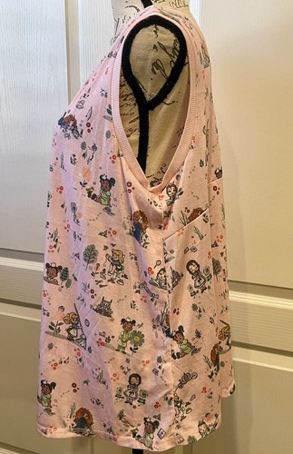 Pijama Princesa Disney Pijama Rosa Manga Corta Camiseta sin Mangas Damas Castillo Talla XL - Imagen 5 de 10