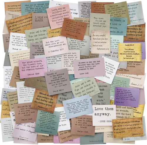 120 Pieces Retro Bible Verse Stickers (2 Pieces of Each), Inspirational Christia - Picture 9 of 9