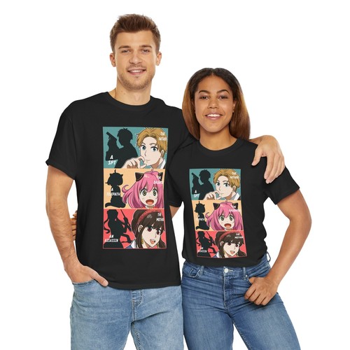 Spy X Family T-Shirt Anya Forger Yor Loid Anime Japanese Tee Shirt Manga Kawaii - Picture 15 of 16