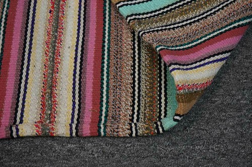 5x5 Vintage Traditional Flat Tribal Wool Kilim Handmade Oriental Area Rug Carpet - Picture 7 of 9