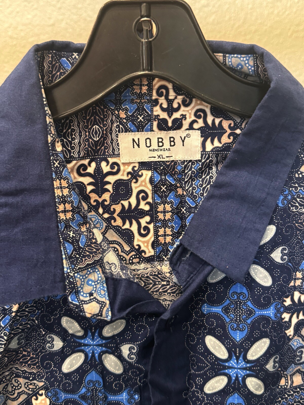 Nobby Geometric Pattern SHORT SLEEVE BUTTON UP SH… - image 8