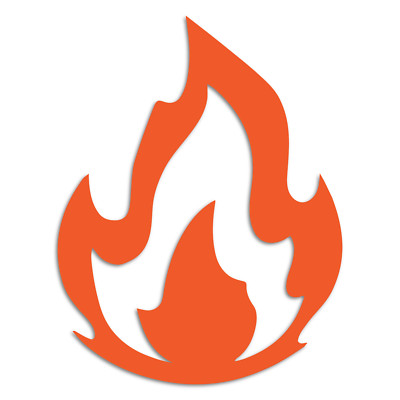 Fire Tanning Stickers 60 Flame Spray Tan Stickers Tanning Salon Bed Outdoors