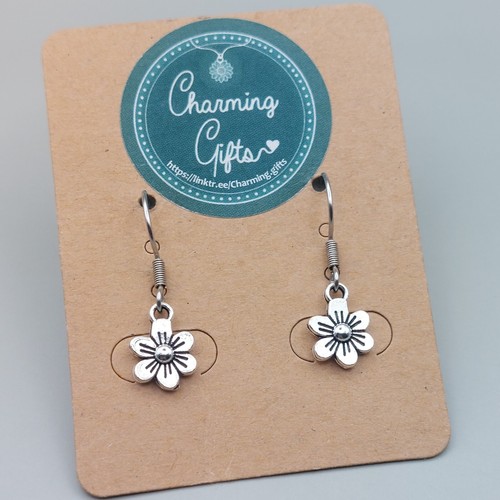 Forget-Me-Not Chandelier Earrings – Floral Gift with Personalised Card - Picture 25 of 48