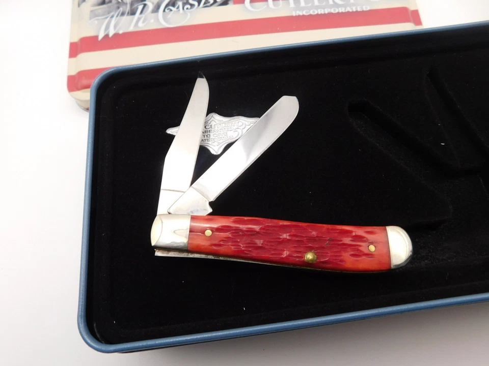 2014 Case Red Bone Mini Trapper Knife 2 Blade NMIB 6207SS - Image 3 of 3