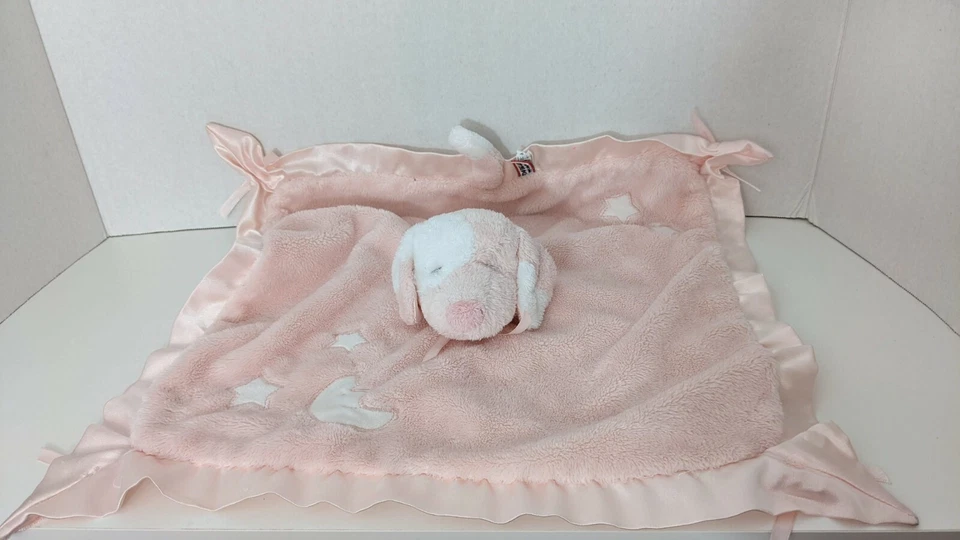 Manta de seguridad Douglas The Cuddle Toy rosa peluche perro estrella satinada Lovey 14X14 Foto 3 de 4