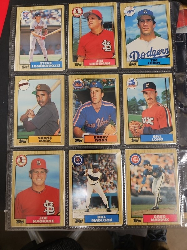 1987 Topps Traded Baseball Complete Set 132 Cards  Maddux Cone RC +