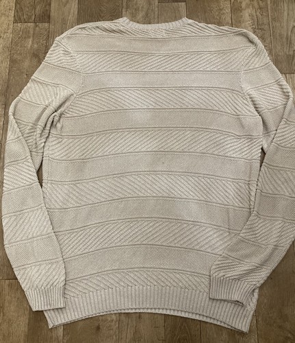 Suéter Lyle and Scott Vintage Para Hombre Beige 100 % Algodón Tejido XL A53 - Imagen 11 de 11