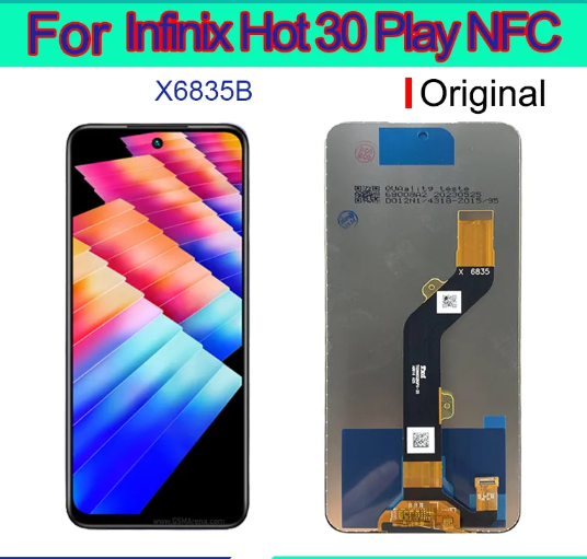 For Infinix Hot 30 Play NFC X6835B LCD Display Touch Screen