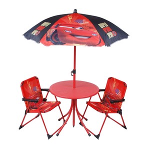 Children Disney Cars Outdoor Patio Set Kids Table Folding Chairs Image Is Loading Children Disney Cars Outdoor Patio Set Kids Table