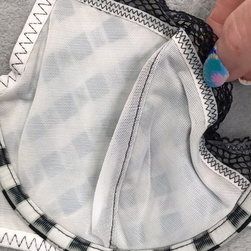 Reggiseno a tuffo sfoderato Savage X Fenty Gingham Remix 36B nuovo - Foto 8 di 9