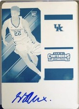 2018 Panini Contenders Shai Gilgeous-Alexander RC AUTO Cyan Printing Plate #1/1