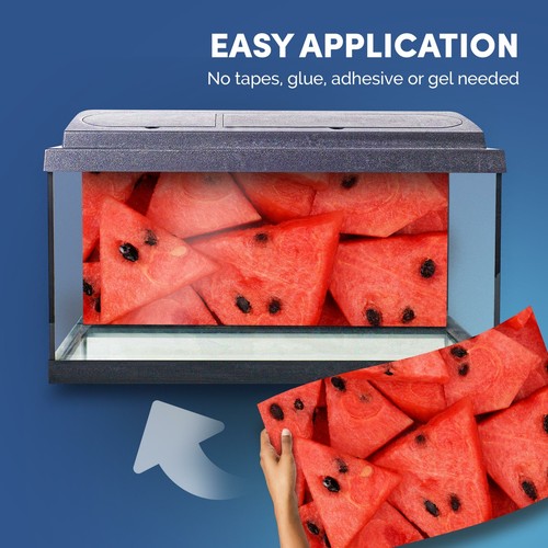 Fish Tank Background 90x45cm - Red Watermelon Melon Fruit Healthy #24102 - 第 5/8 張圖片