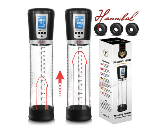 LCD Electric Penis Pump Male Penis Enlargement Pump Vacuum Penis Pump Extenders - Bild 1 von 4