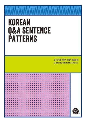 Korean Q&a Sentence Patterns by TalkToMeInKorean Paperback / softback Book The - Picture 1 of 2