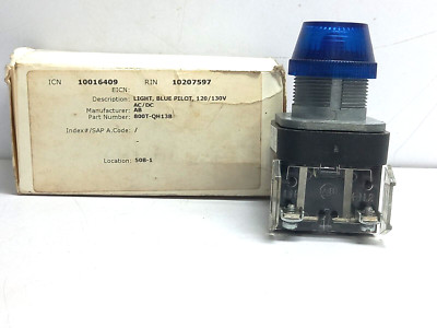 Allen Bradley 800T-QH13B Ser U Pilot Licht Voll Spannung W / Hohe Sichtbarkeit