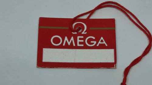 NOS Vintage Omega Blank Watch / Hang Sale Tag 1960' / 1970'