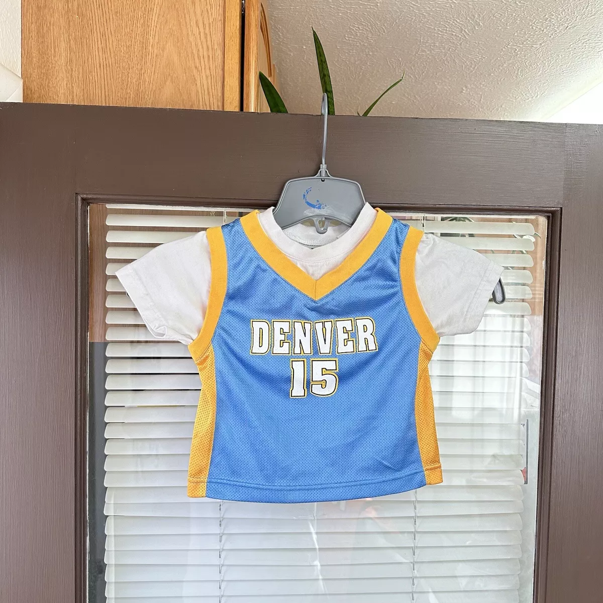 New Toddler Size 7 VINTAGE NBA Denver Nuggets 15 Carmelo Anthony Jersey