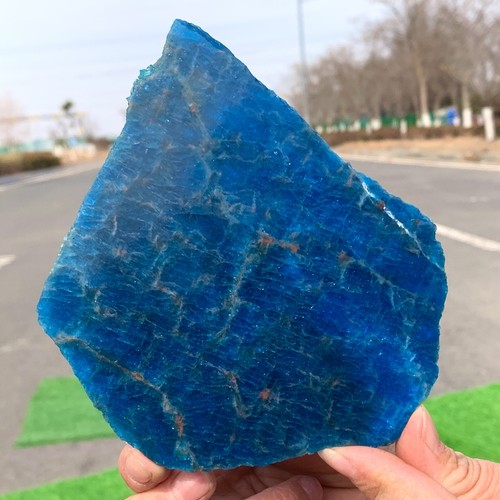 254G Natural Blue Apatite Quartz Rock Mineral Specimen Healing - Picture 18 of 23