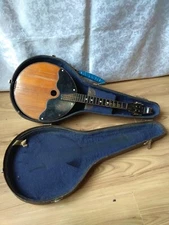 RARE Collectible Musical Instrument USSR Soviet Vintage Domra MANDOLIN old case 