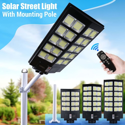 8700W 11000W Commercial Super Large Solar Street Lights Outdoor Dusk to Dawn+Rod - Picture 20 of 171