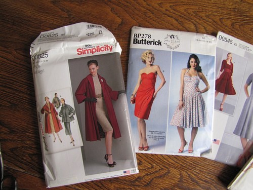 Simplicity VINTAGE Patterns 1940s 1950s Dresses Swing Coat SIZES 12 - 24 UNCUT - Picture 2 of 5