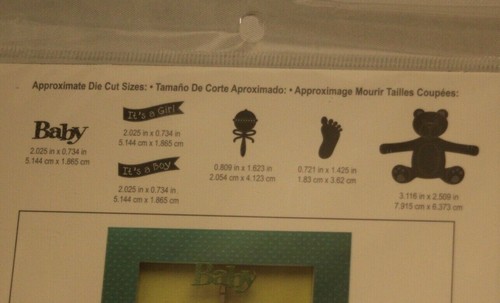 Little B Paper Cutting Dies Pick1: Welcome Baby, Dad, Spring, Nautical or Sports - Picture 16 of 46