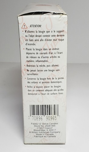 Fiesta Votivkerzen 12er Box lizenziert 1997 Fiestaware Copco neu versiegelt - Bild 4 von 4