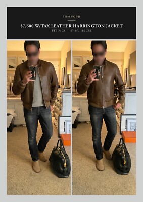 Ultimate Rare $7,600 w/tax TOM FORD Soft Brown Calf Leather