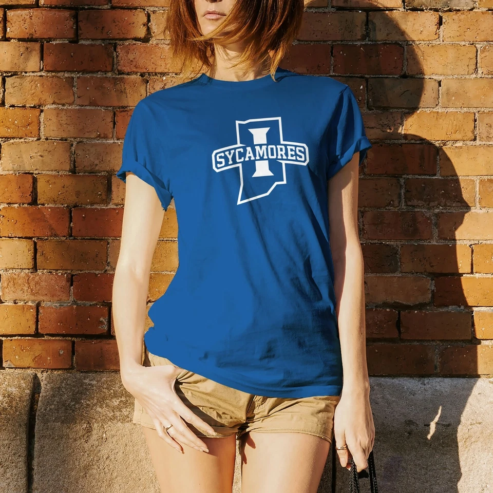 Indiana State Sycamores Primary Logo T-Shirt - Royal - Image 4 of 4
