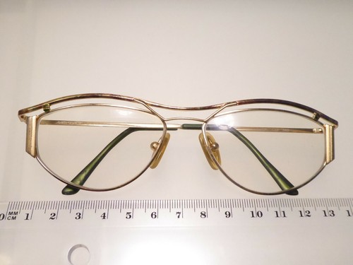 80er 2 x Brille Meitzner Zavia goldfarben metallic Metall / 1 x Kunststoff bunt - Bild 2 von 12