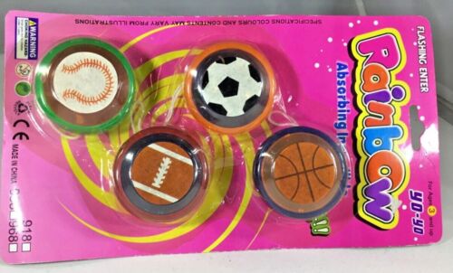 Confezione da quattro sport assortiti in plastica vintage per bambini nuova - Foto 3 di 3
