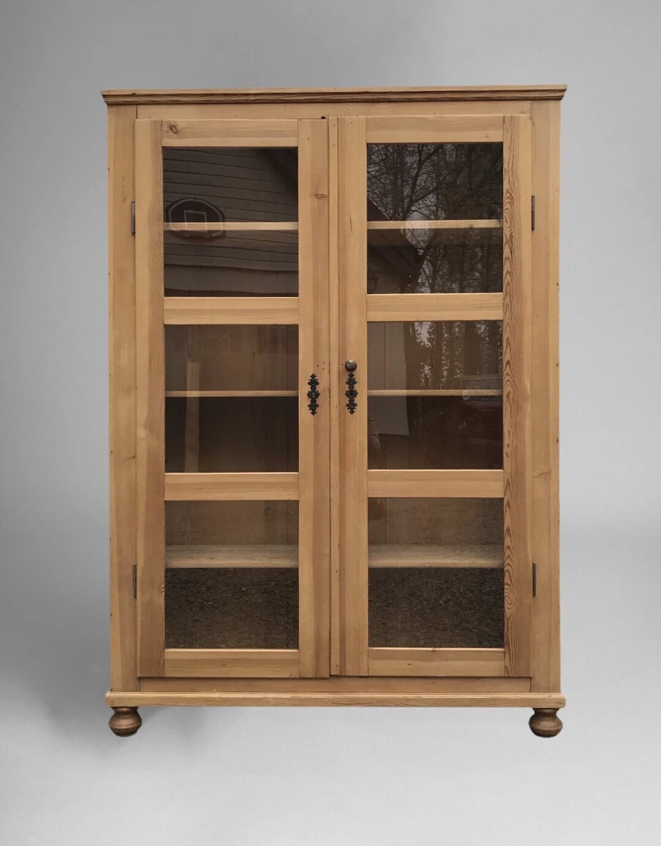 Vintage dish cabinet deals