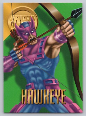 1996 Fleer Marvel Vision - Embossed Textured - #83 Hawkeye